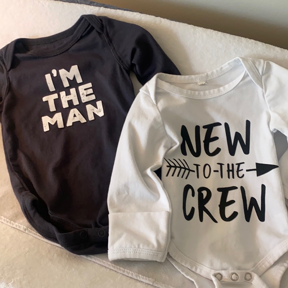 Two long sleeve Onesies